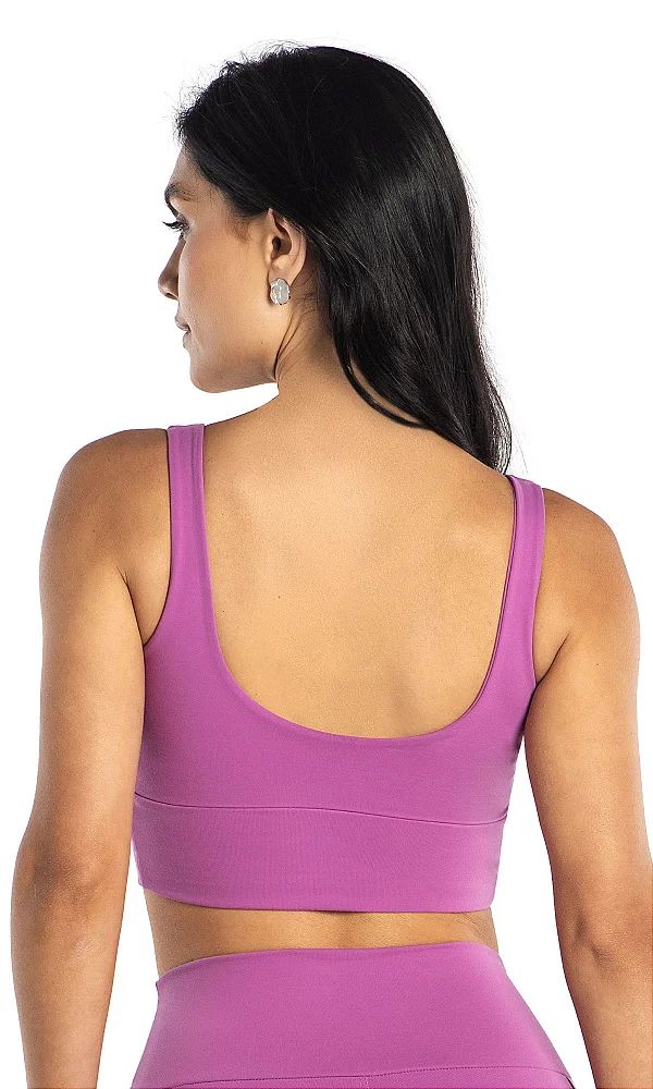 Top Du Sell Fit Decote Redondo Alças Bojo Removível