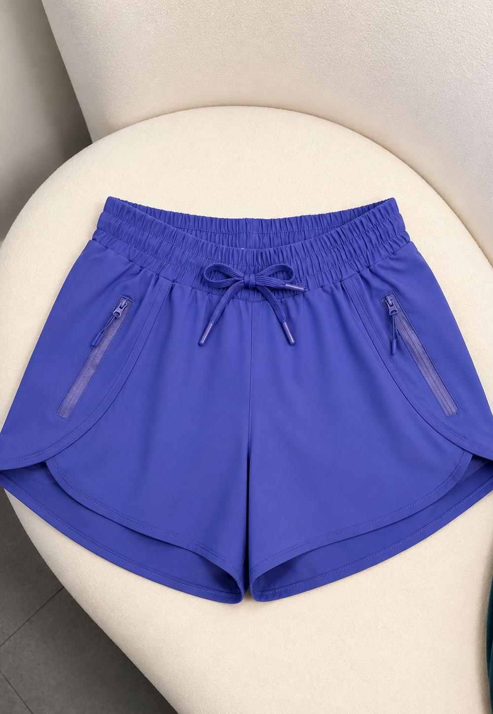 Short Fitness Roxo com Bermuda Interna 1