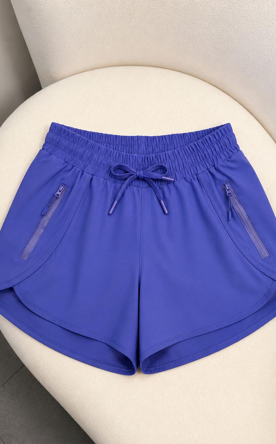 Short Fitness Roxo com Bermuda Interna 1