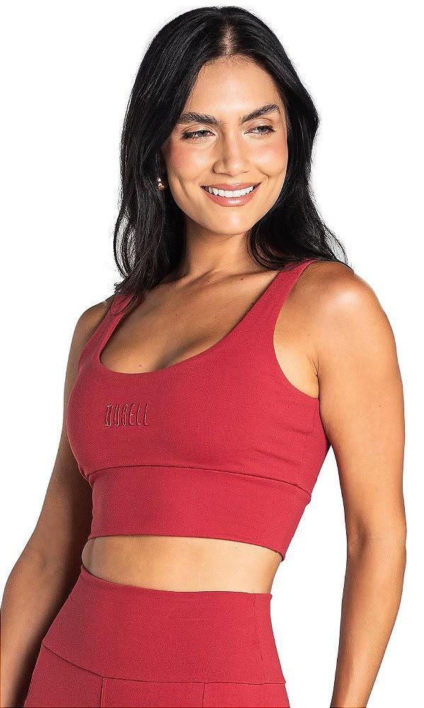 Conjunto Bermuda Fit Bolsos + Top Fit Dec Red Alças Bojo Rem 11